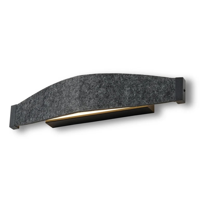 Aplique de pared OSRAM DECOR Flat Felt 13W 830 Gris oscuro