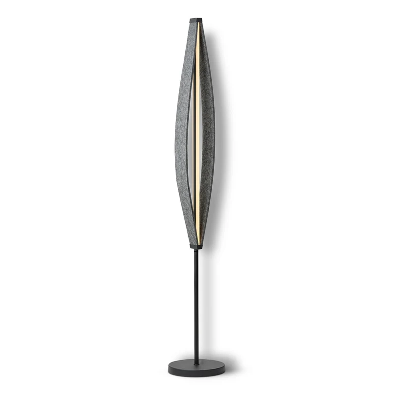 Lámpara de pie OSRAM DECOR Flat Felt 23W 830 Gris oscuro
