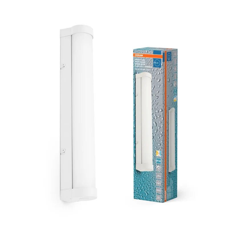 Espejo de baño/aplique OSRAM ORBIS Tube, vidrio esmerilado, 9 W, 40 cm, regulable, blanco