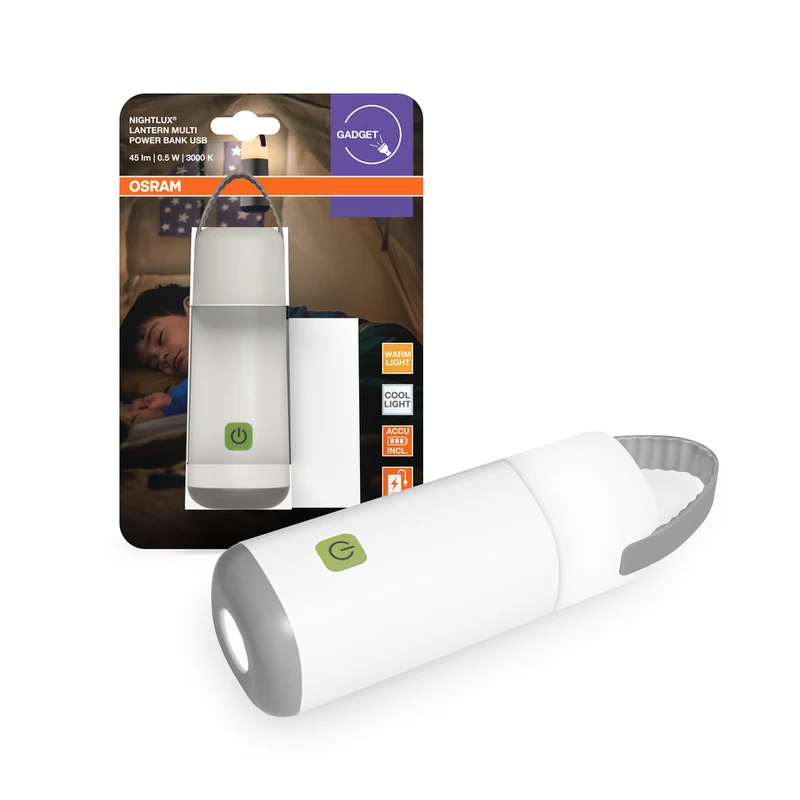 OSRAM NIGHTLUX LANTERN POWERBANK luz LED a batería 0,50 W / 3000-4000 K