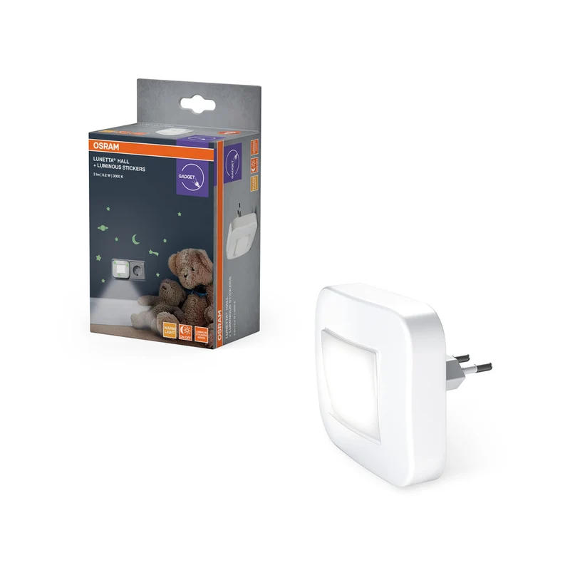 Luz nocturna enchufable OSRAM LUNETTA® Hall con función de inclinación