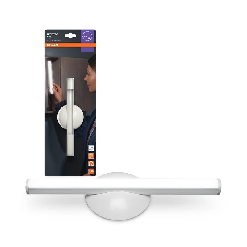 Lámpara LED móvil con batería USB OSRAM LEDSTIXX regulable de 2 W/4000 K, blanco frío