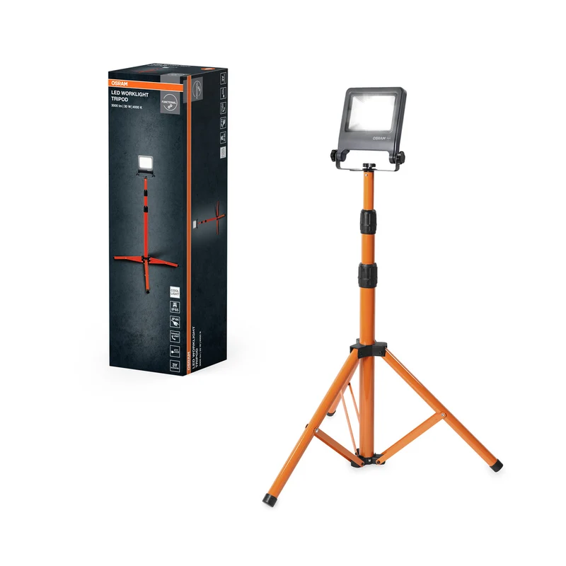 OSRAM WORKLIGHTS - Foco de construcción TRIPOD 30W, 2700lm, 4000K