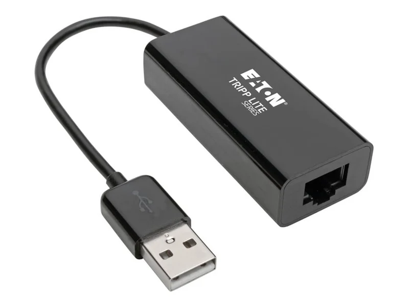 Adaptador WiFi Red Tripp Eaton Tripp Lite Series USB 2.0 Hi-Speed to Gigabit Ethernet NIC Network Adapter Black 10/100 Mbps