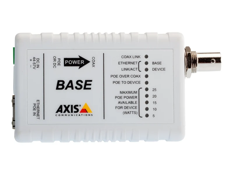 Convertidor de Medios AXIS T8640 Ethernet Over Coax Adaptor PoE+