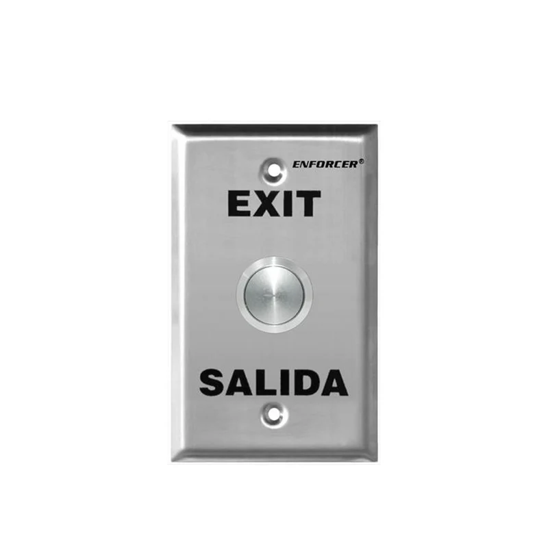 Botón de salida anti vandalismo grande NO / NC Marca: Enforcer