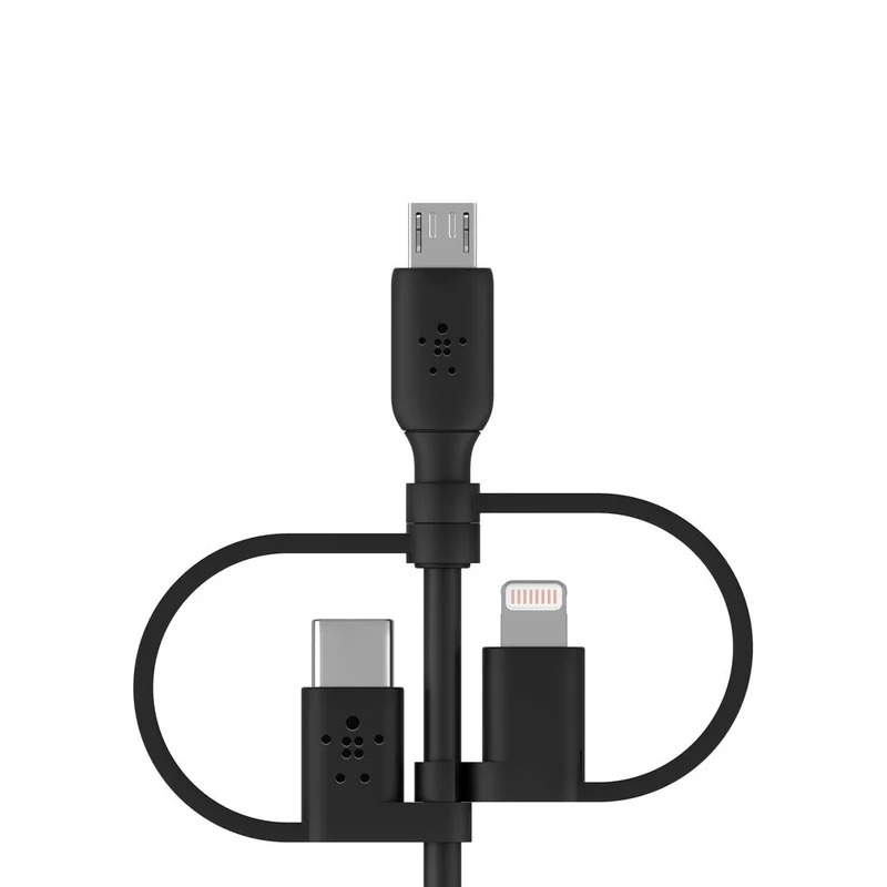 Cable BOOST↑CHARGE de USB-A con Conexión Universal (1 m) de Belkin - Negro