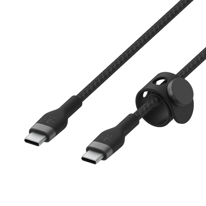 Cable de USB-C a USB-C BOOST↑CHARGE Pro Flex (2 m) de Belkin - Negro