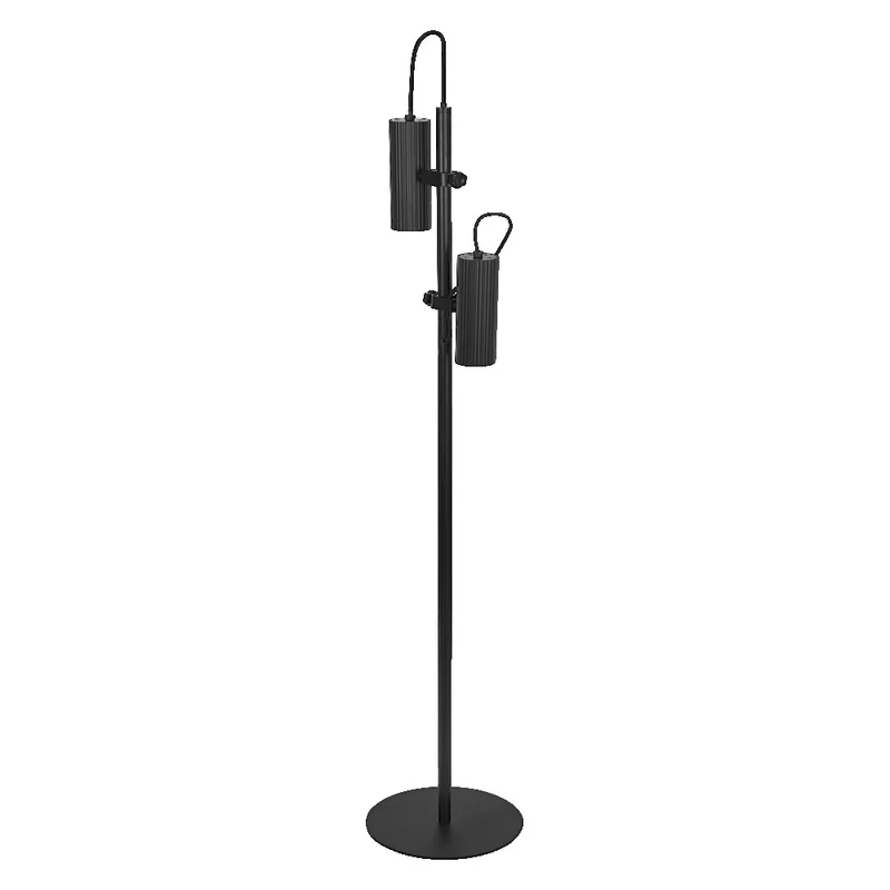 Lámpara de pie OSRAM DECOR Drums 2xGU10 negra