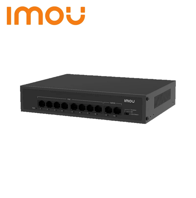 Switch 10 puertos 8 POE 250M 65W + 2 UPLINK SF110P Marca: Imou
