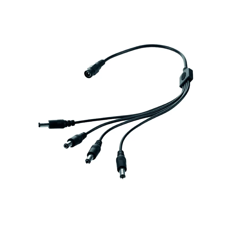 Cable 4 divisiones, dlx, para adaptador de corriente, tamaño 5.5cm de largo, voltaje 12V, DC, 2A, DLXC614 Marca: General