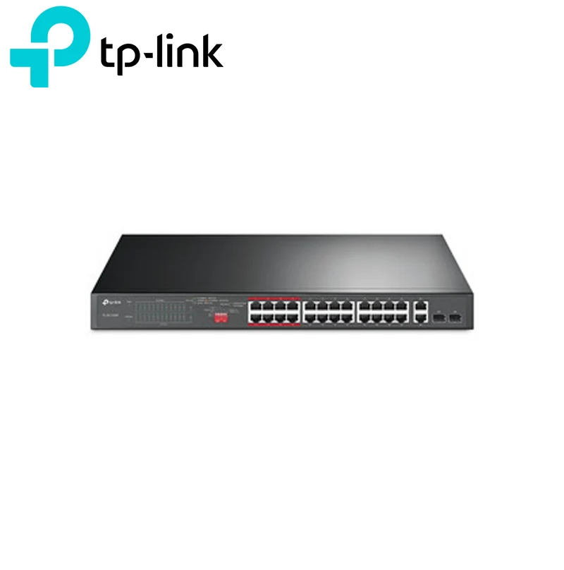 Switch omada PoE+ no gestionable Gigabit de 24 puertos a 10/100 Mbps + 2 puertos TL-SL1226P Marca: Tp-Link