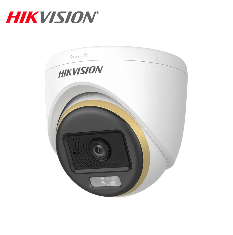 Camara Turret Analógica 2 MP 2.8 mm con Micrófono DS-2CE70DF3T-LPFS Marca: Hikvision