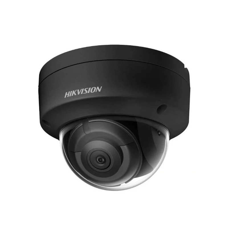 Cámara domo Hikvision DS-2CD2146G2H-ISU de 2,8 mm y 4 MP con tecnología DarkFighter y AcuSense, color negro, PoE, micrófono