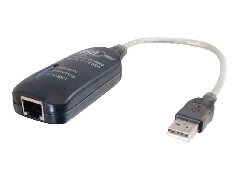 Adaptador WiFi Red C2G 7.5in USB to Ethernet Adapter