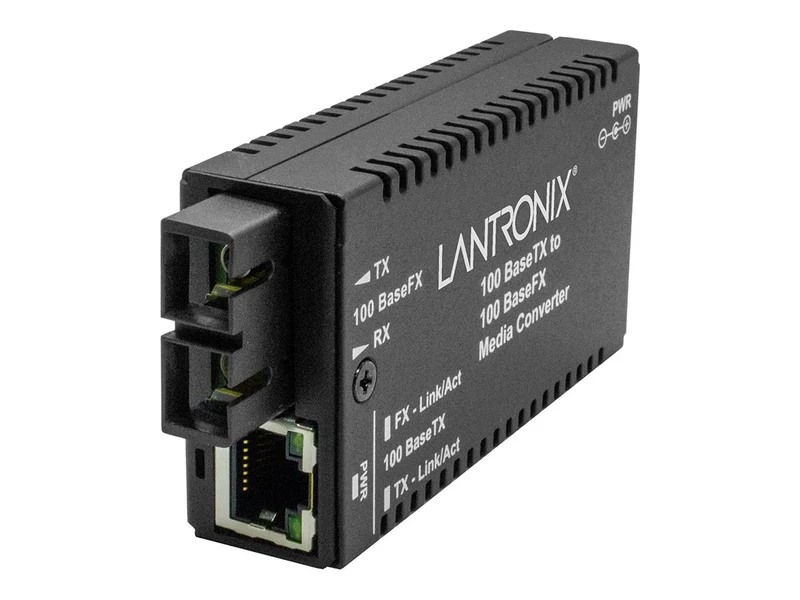 Convertidor de Medios Lantronix M/E-TX Series, M/E-TX-FX-01(SC)-NA