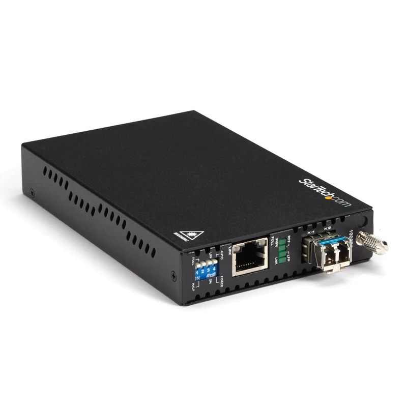 Convertidor de Medios StarTech.com StarTech Gigabit Ethernet Copper-to-Fiber Media Converter, ET91000SM10
