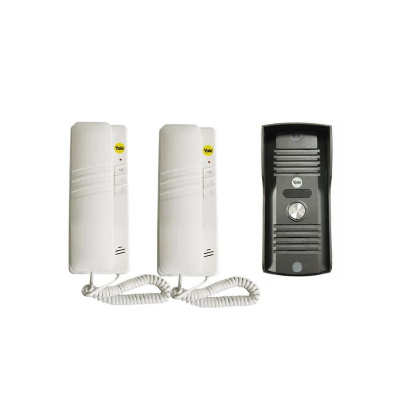 Kit intercomunicador 1 frente de calle + 2 auriculares (7120) Marca: Yale