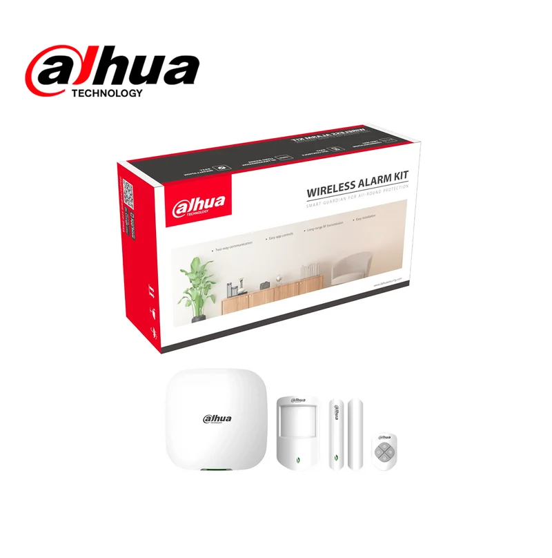 Kit de alarma Wi-Fi Ethernet con control PIR contacto ARC3000H-03-W Marca: Dahua