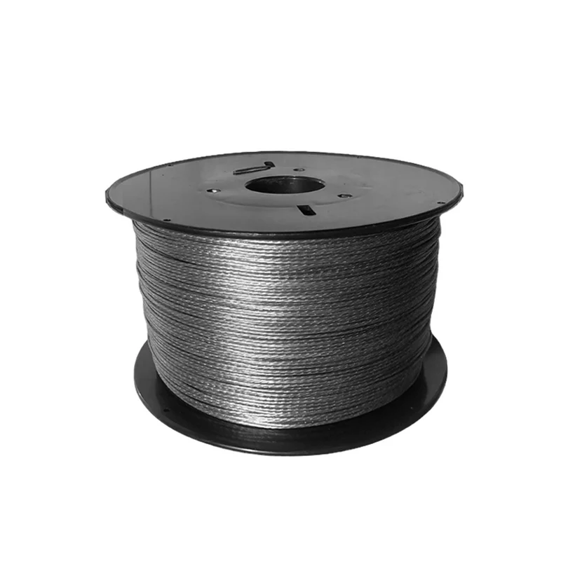 Cable de acero 100% rollo de 650 metros 1.2mm Marca: CABLINK