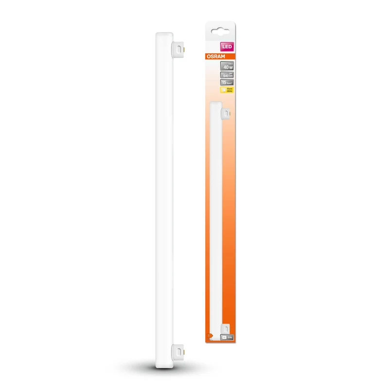 Lámpara LED OSRAM LEDINESTRA® BASE 6W 827 Frosted S14S, 640 lm, 2700 K, Blanco cálido