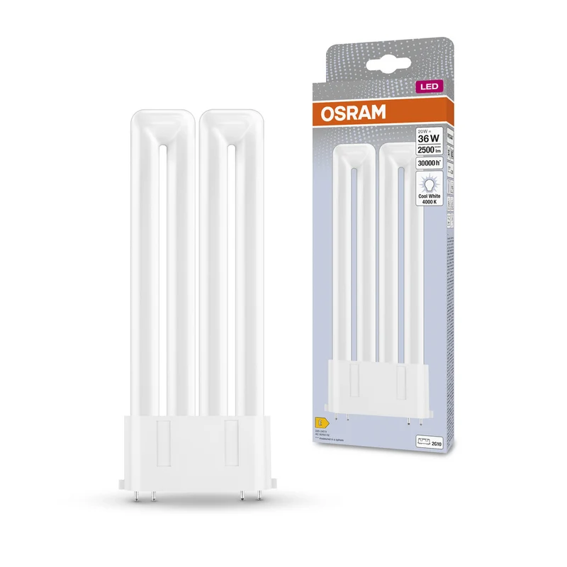 Lámpara LED OSRAM DULUX LED F EM & AC MAINS 20W 840 2G10, 2500 lm, 4000 K, blanco frío