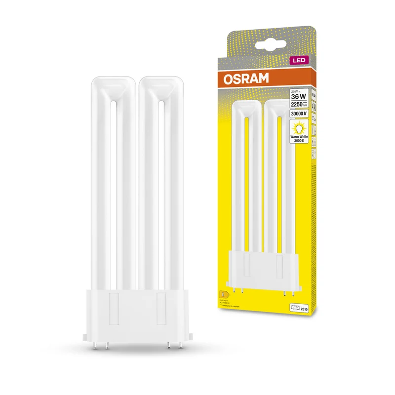 Lámpara LED OSRAM DULUX LED F EM & AC MAINS 20W 830 2G10, 2250 lm, 3000 K, Blanco cálido