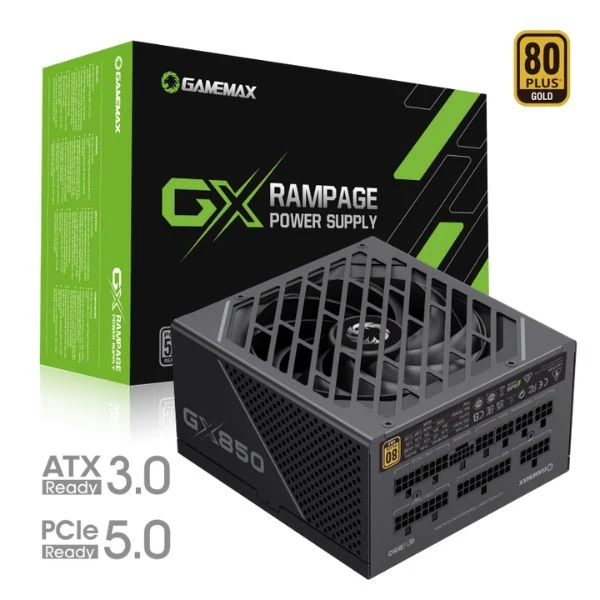 Fuente de Poder GameMax GP-850 - 850W - 80 PLUS Bronze - No Modular - Color negro