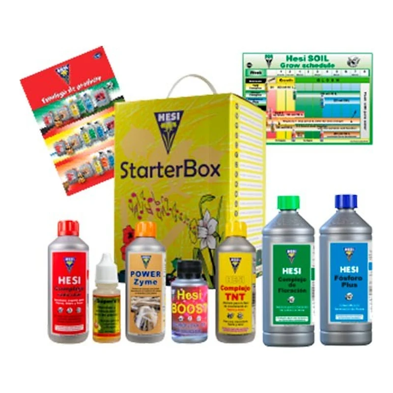 HESI Starter Box Soil – Pack de Iniciación con Fertilizantes para Cultivo en Tierra