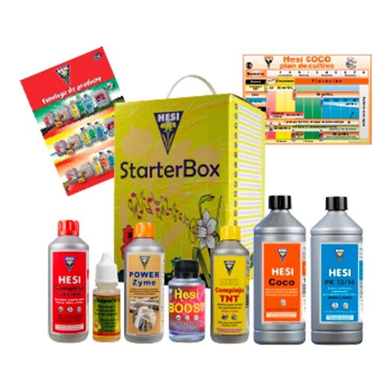 HESI Starter Box Coco – Pack de Iniciación con Fertilizantes para Cultivo en Fibra de Coco