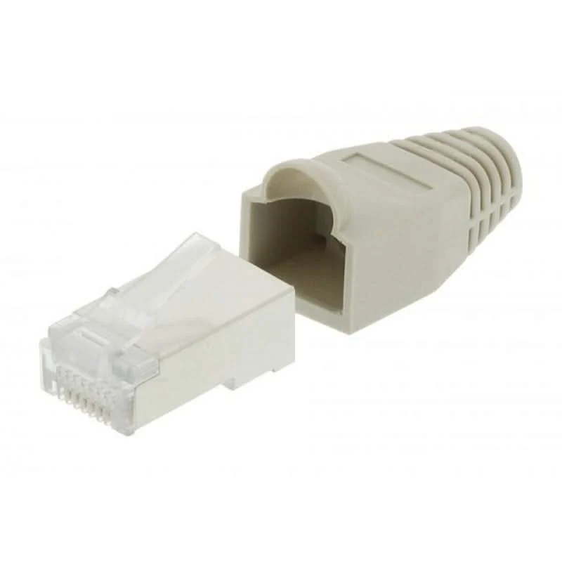 Conector Nedis RJ45 CAT6 FTP «Pass Through» de cable macizo, 10 unidades