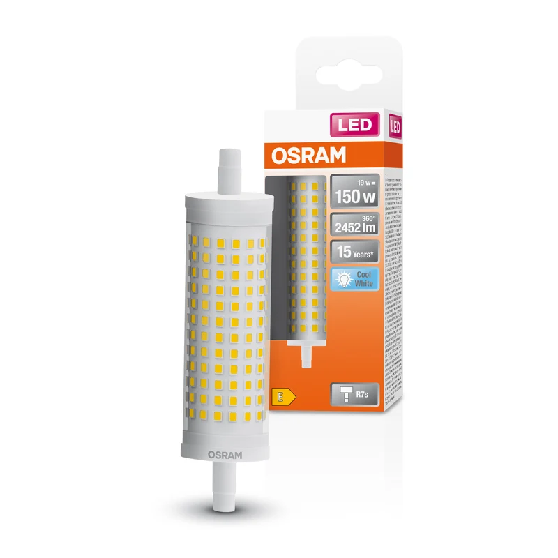 Lámpara LED de línea OSRAM, 19 W, 2452 lm, R7s, 4000 K, blanco frío