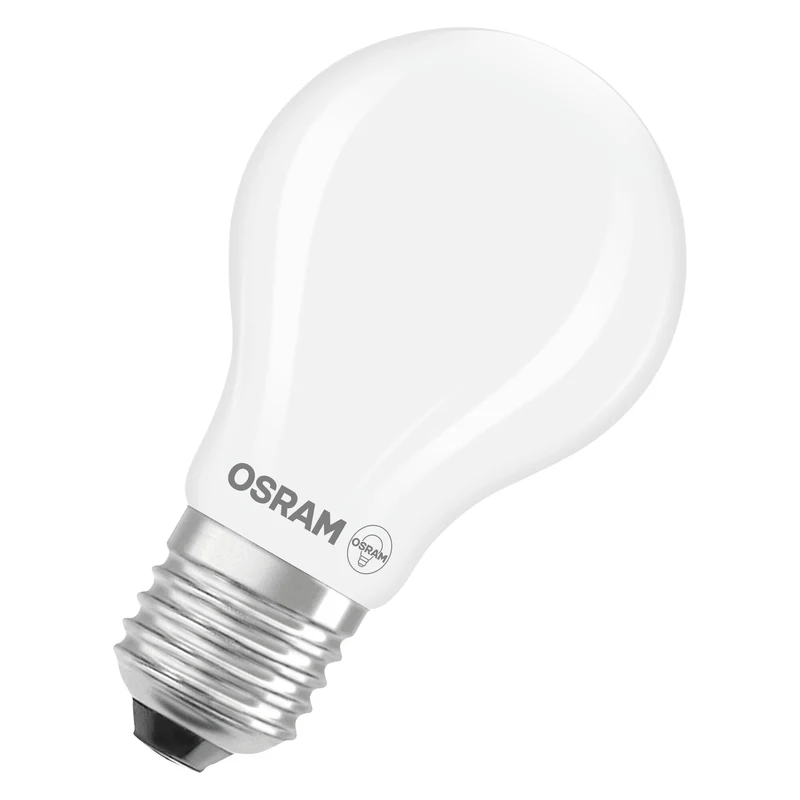 OSRAM LED CLASSIC A ENERGY EFFICIENCY A DIM con forma de A, bombilla LED, cristal sin plomo, transparente, 2,2 W, (equivalente a 40 W), 470 lm, blanco frío, 4000 K, regulable, clase de eficiencia energética: A