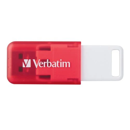 Memoria USB Verbatim SeaGlass 32GB USB 2.0 Flash Drive Rojo