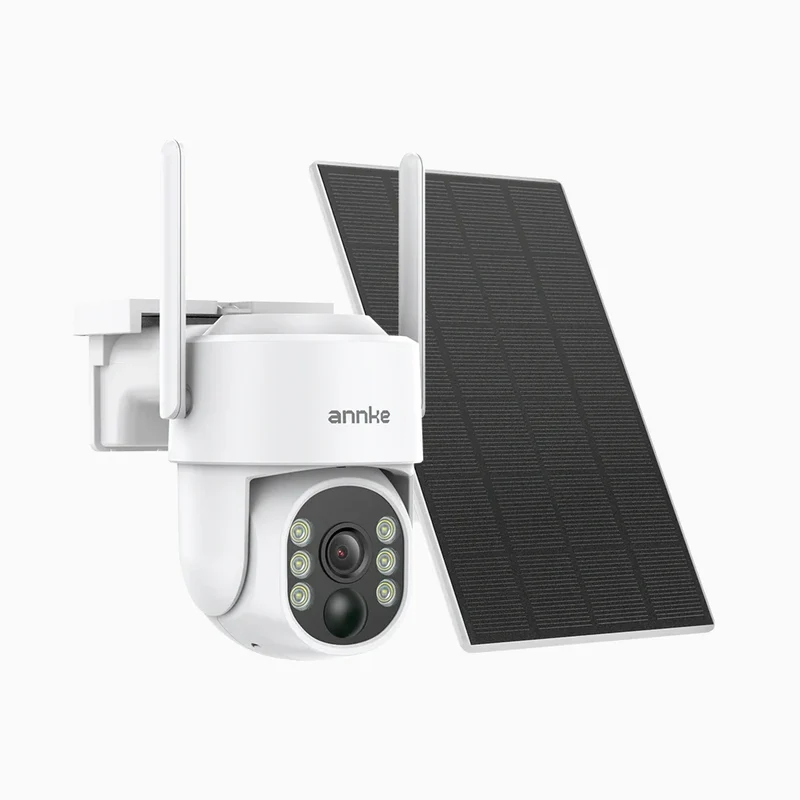 WB400 - Cámara de vigilancia exterior inalámbrica 4MP con batería, WiFi de Doble Banda, Giro 270° e Inclinación 90°, Batería de 9000mAh y Energía Solar, Detección de Movimiento, Audio Bidireccional