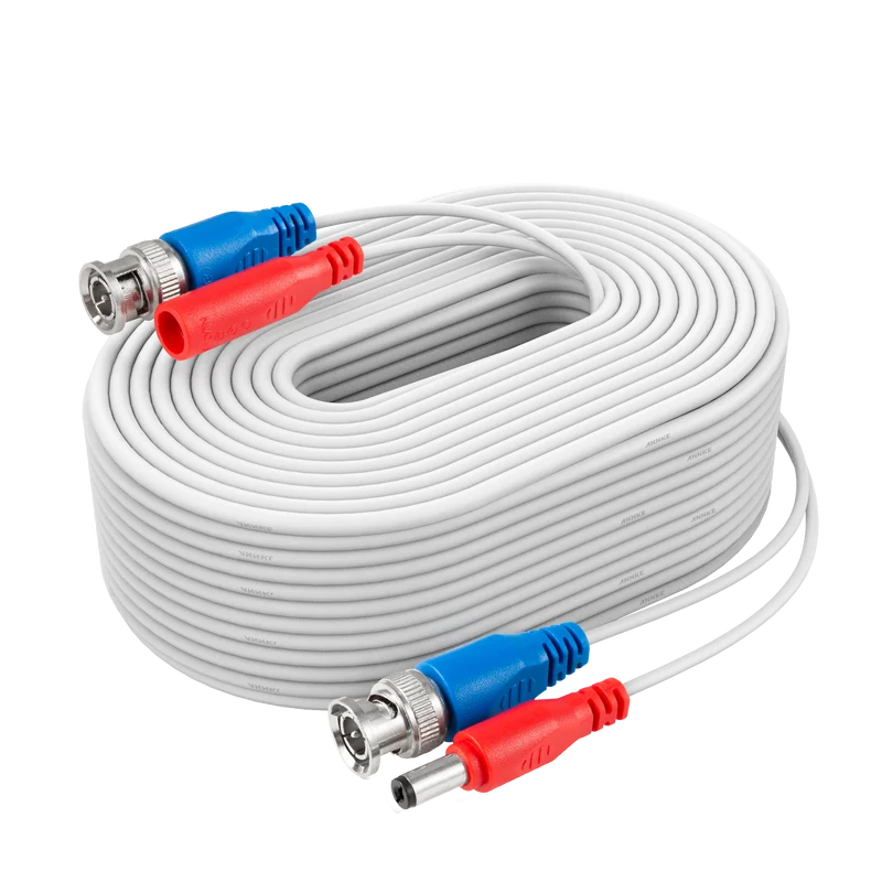 Cables de alimentación de vídeo BNC todo en uno 100 % certificados por UL de 30 m/100 pies resistentes al fuego