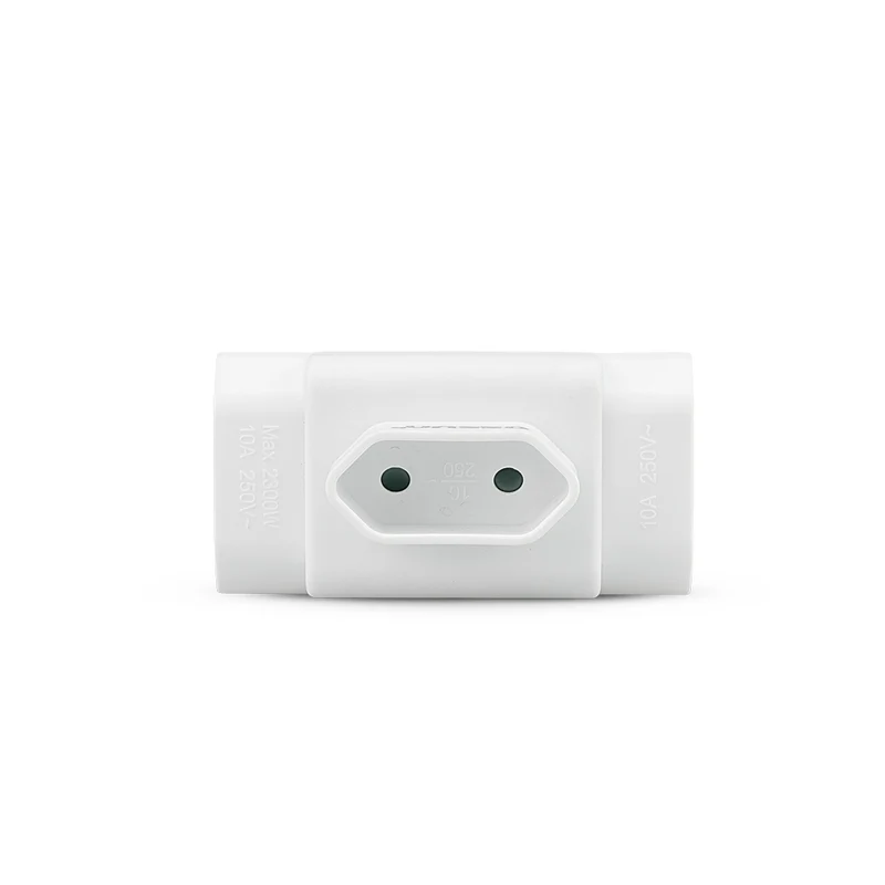 Adaptador De Enchufe Europlug De Pared Triple Frontal