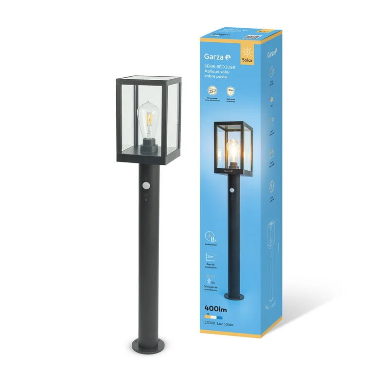 Poste solar vintage Becquer