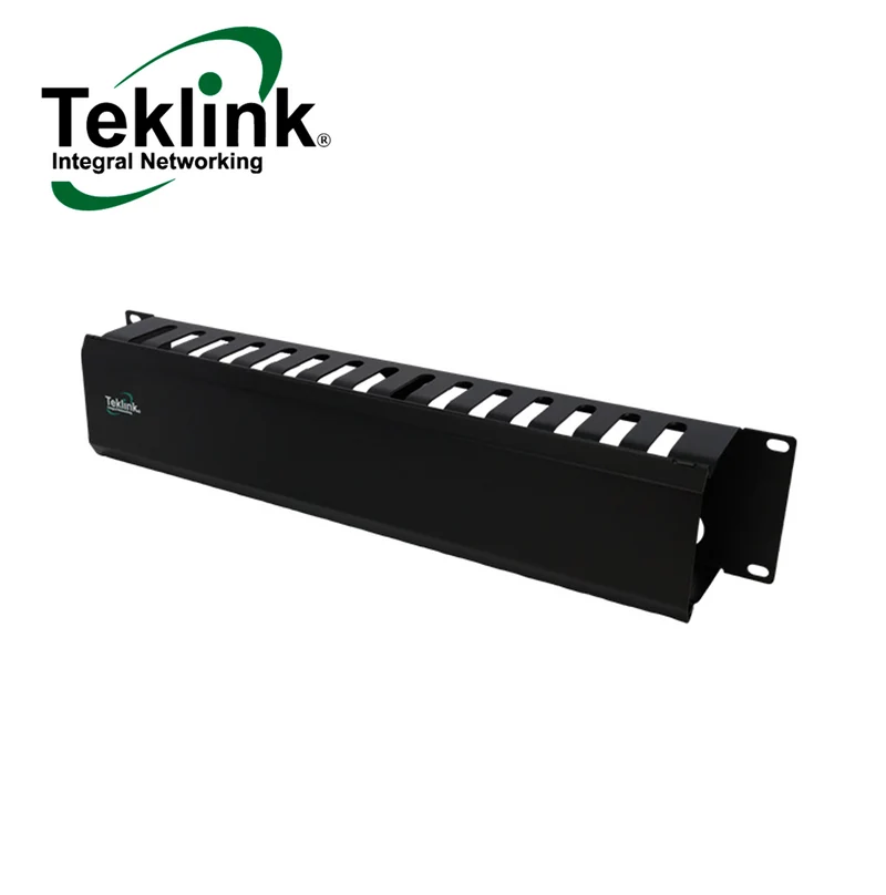 Organizador de cables horizontal ranurado 2U-1 lado MTL-ORG-S2U Marca: Teklink