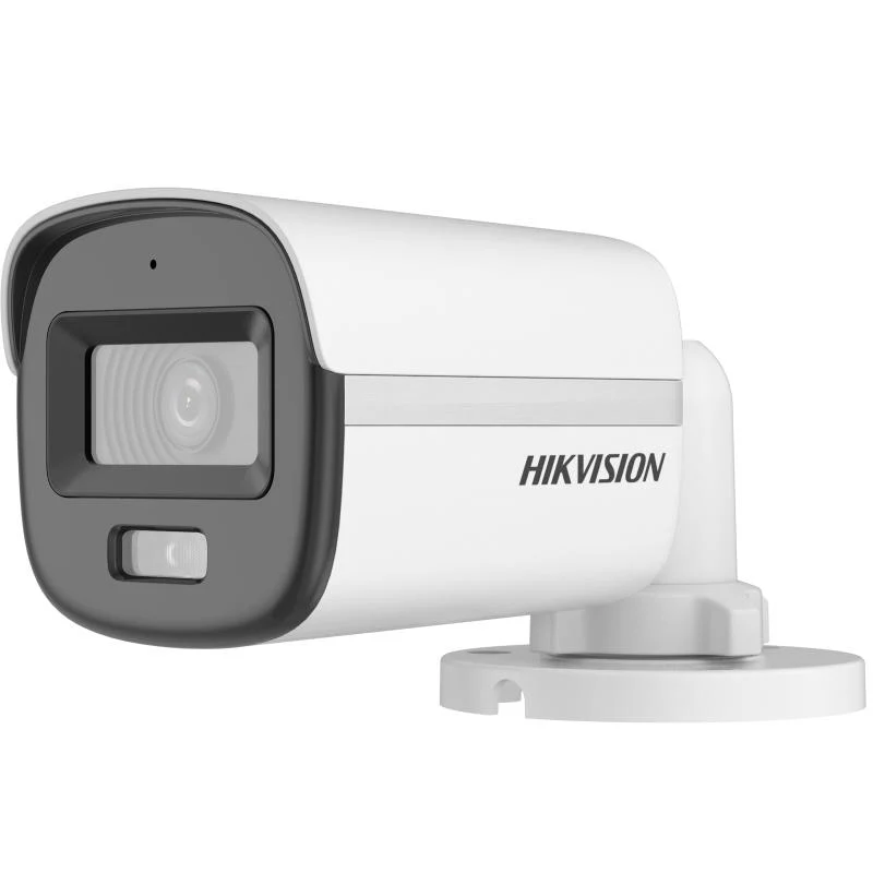 Cámara Bala Hikvision - Turbohd 3K (5MP) - Lente 2.8 mm - Micrófono Integrado - Imagen a Color 24 - DS-2CE10KF0T-FS