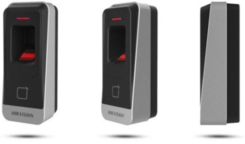 Lector de Tarjetas Hikvision - esclavo MIFARE IP65 - Huella Digital - MIFARE - RS-485 - DS-K1201A-MF