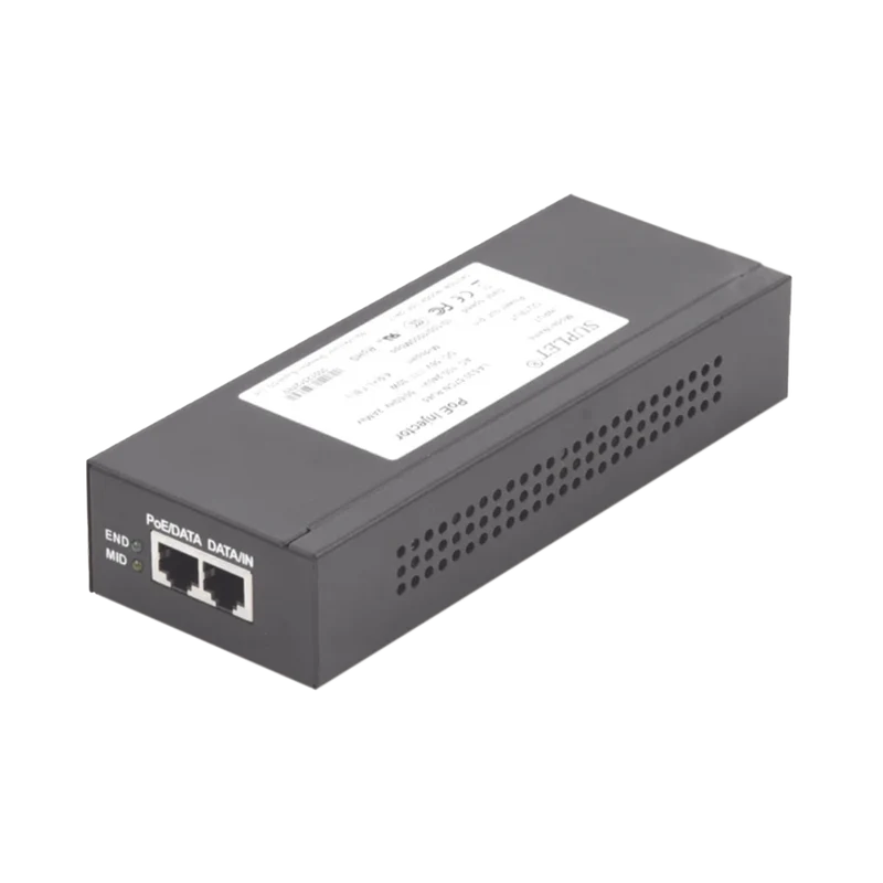 Cámara PTZ Hikvision - Inyector Super Hi-PoE - 56 Vcd - 30 Watts - Para Domos Hikvision PTZ - LAS30-57CN-RJ45