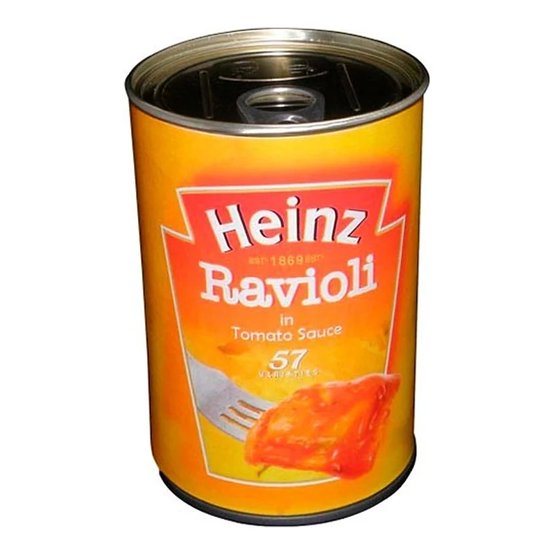 Bote Heinz Ravioli de Ocultación – Recipiente Secreto Camuflado para Almacenamiento Discreto