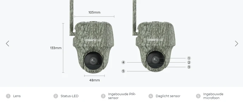 Cámara Reolink Wildlife 4K G450 + Panel solar 4G LTE