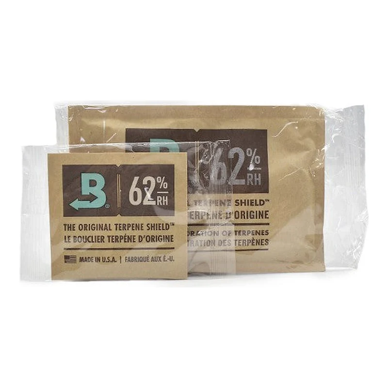 Boveda 62% – Paquete Regulador de Humedad 62% para Conservación y Curado de Cosecha Indoor