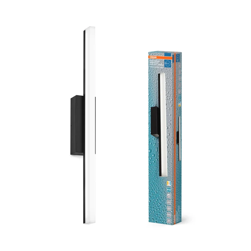 Lámpara de espejo OSRAM Orbis Mirror para baño, Click-CCT, 10 W, 60 cm, negra, IP44