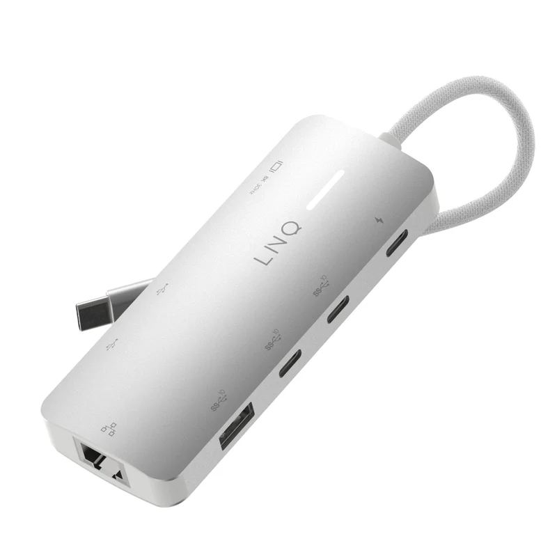 Hub 8 en 1 Pro 8K USB-C de LINQ