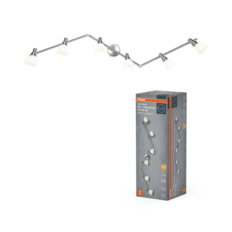 OSRAM LED SPOT G9 6 x 1,9 W, 1200 lm, 2700 K, blanco cálido