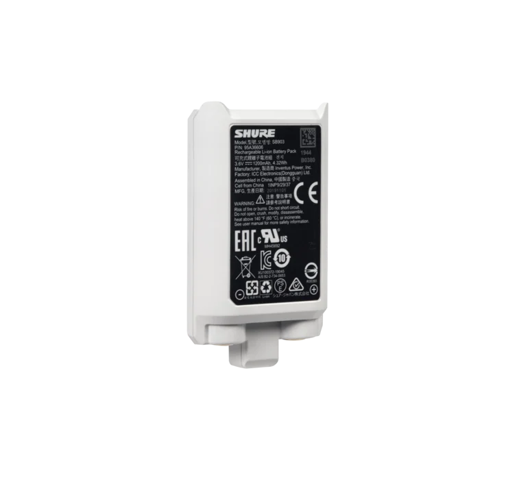 Shure SB903 Lithium SLXD batería