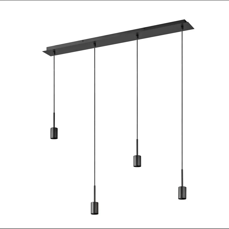 Lámpara colgante OSRAM DECOR Needle Linear 4xE27, gris oscuro